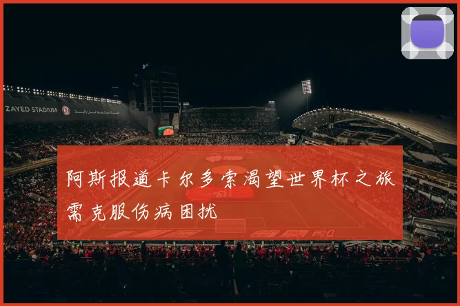 阿斯报道卡尔多索渴望世界杯之旅需克服伤病困扰